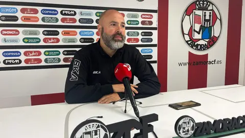 David Movilla, entrenador del Zamora CF. Imagen Zamora CF