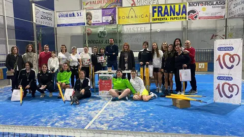 Foto de familia XI Open Padel femenino