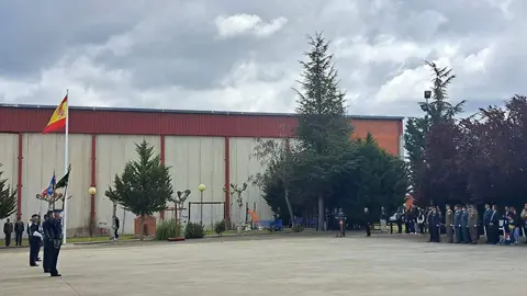 Burganes de Valverde izado de Bandera. IMAGEN CEDIDA