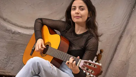 La cantautora zamorana Lucía Gonzalo. Fotografía: J.Pascual