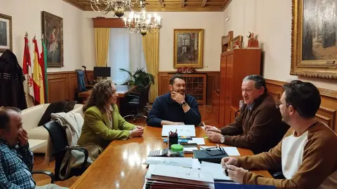 El presidente de la Diputación de Zamora, Javier Faúndez Domínguez, ha recibido de nuevo a los representantes de la Plataforma Usuarios AVE Zamora
