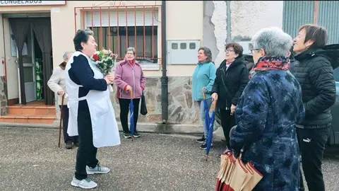 Elena Delgado, carnicera de Casaseca de Chanas