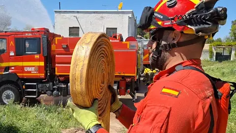 Bombero forestal. Fotografía: Ministerio