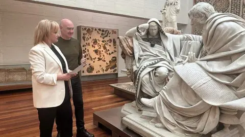 Leticia García en el Museo de Zamora