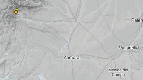 Actividad sísmica en los últimos tres días en la provincia de Zamora según IGN