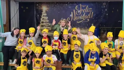 Alumnos del colegio CEIP El Tera