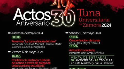 30 aniversario tuna universitaria Zamora