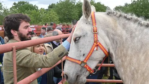Juan García Gallardo en la  Feria Ganadera de Lumbrales