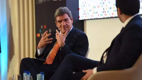 ministro para la Transformación Digital y de la Función Pública, José Luis Escrivá, la secretaria de Estado de Digitalización e Inteligencia Artificial, Mayte Ledo y el director general de Red.es, Jesús Herrero, durante la presentación de KitDigital