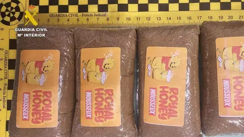 Pastillas de hachís intervenidas