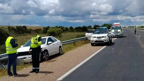 Accidente múltiple en Toro en la A-11. Fotografía; Guardia Civil