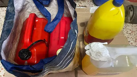 Garrafas con carburante