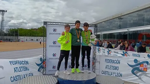 Adrián Sánchez, como campeón sub14 en el ultimo Campeonato