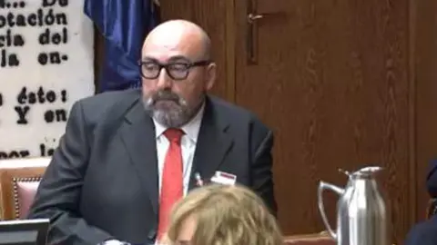 Koldo García durante su comparecencia en el Senado