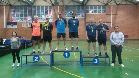 Podium dobles. Alberto y Fito 1°. Jose Maria 3°