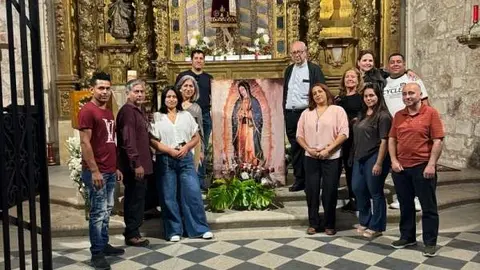 La virgen de Guadalupe, en los muros de la ermita del Cristo de Morales del Vino