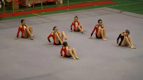 Exhibición de gimnasia rítmica Mapecca