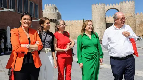 Ana Sánchez durante un acto en Ávila