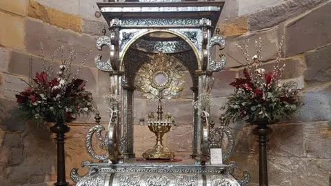 Andas originales del Corpus Christi de Benavente. Fotografía: Interbenavente
