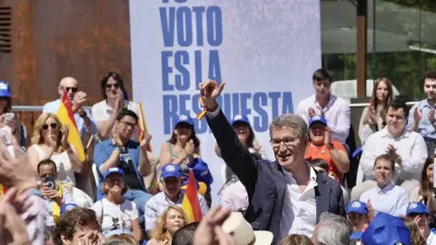 Alberto Núñez Feijóo en un acto durante la campaña del 9N en Zaragoza. Fotografía: PP. imagen de archivo