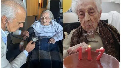 Teodora Cea de 112 años y María Branyas de 117 años
