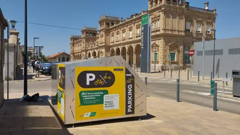 La estación de Zamora estrena aparcamiento seguro para bicicletas y patinetes