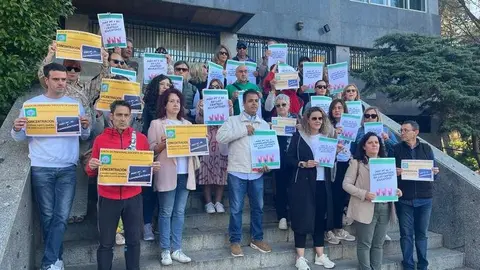 Concentración de la Junta de Personal Docente No Universitaria 