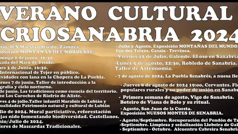 cartel verano cultural criosanabria