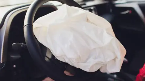 Airbag. Fotografía de archivo