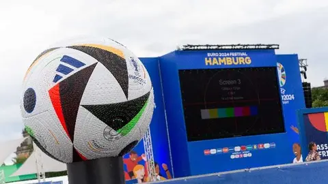 Fotografía de archivo de la Eurocopa en Hamburgo. Imagen: @UEFA