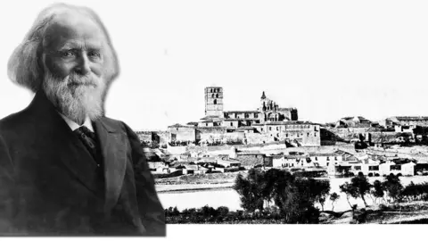 Montaje de Élisée Reclus con Zamora, elaborado por el colectivo 'Amor y Rabia'