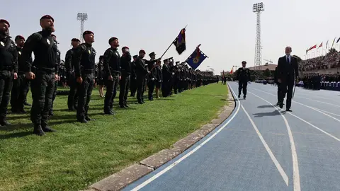 Acto de jura de bandera de la Policía Nacional ante el rey Felipe VI en Ávila. Fotografía: AVILARED