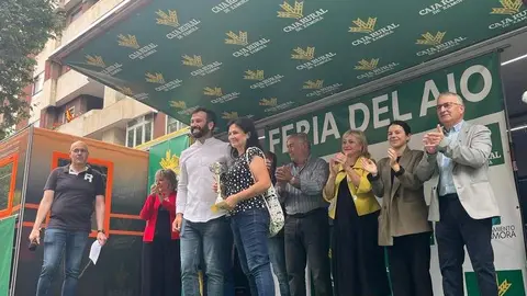 Paula Sánchez ganadora de la feria del ajo 2024