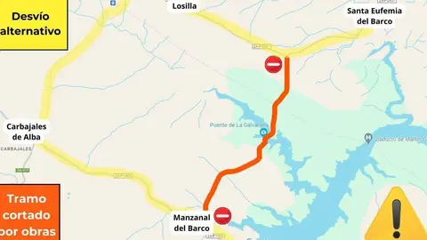 obras entre Manzanal del Barco y Santa Eufemia