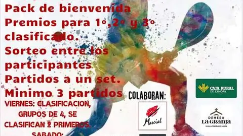 cartel pádel Vadillo de la Guareña