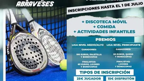 cartel maratón pádel