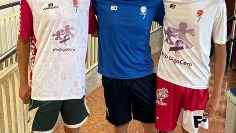 jugadores en categoría cadete e infantil CB Zamora