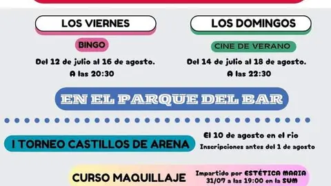 cartel verano cultural Abraveses de Tera