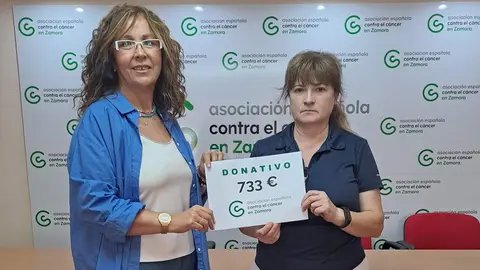Ubuntu-Roales dona 773 euros a la Asociación Española Contra el Cáncer de Zamora