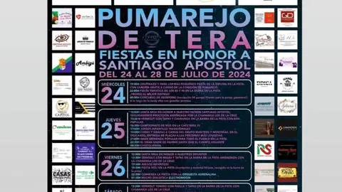 cartel de fiestas Pumarejo de Tera