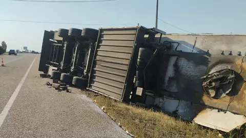camión vuelco A6. imagen de archivo