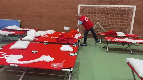 Albergue provisional Alcañices. Cruz Roja de Zamora