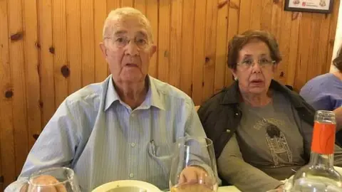 Aurora Sánchez y su marido