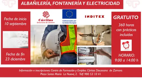 curso albañilería fontaneria y electricidad