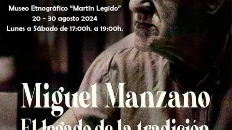 Cartel Exposición Miguel Manzano. Villanueva del Campo