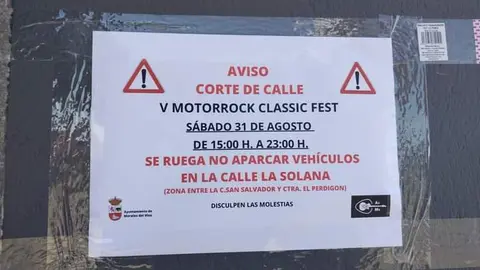 Corte calle en Morales