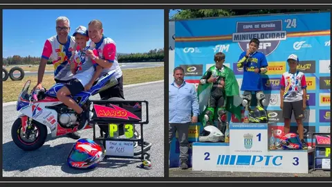 Marco GONZALEZ MAÑANES consigue finalizar 3º en el Cto de España de MINI GP 110 4T