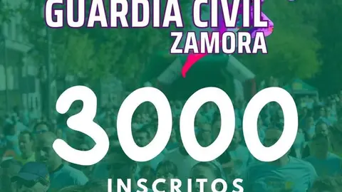 3000 inscritos carrera guardia civul