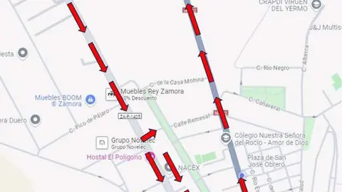 Calle Cortada Zamora septiembre