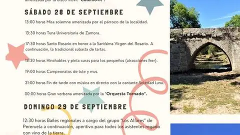 cartel fiestas de Arcillo